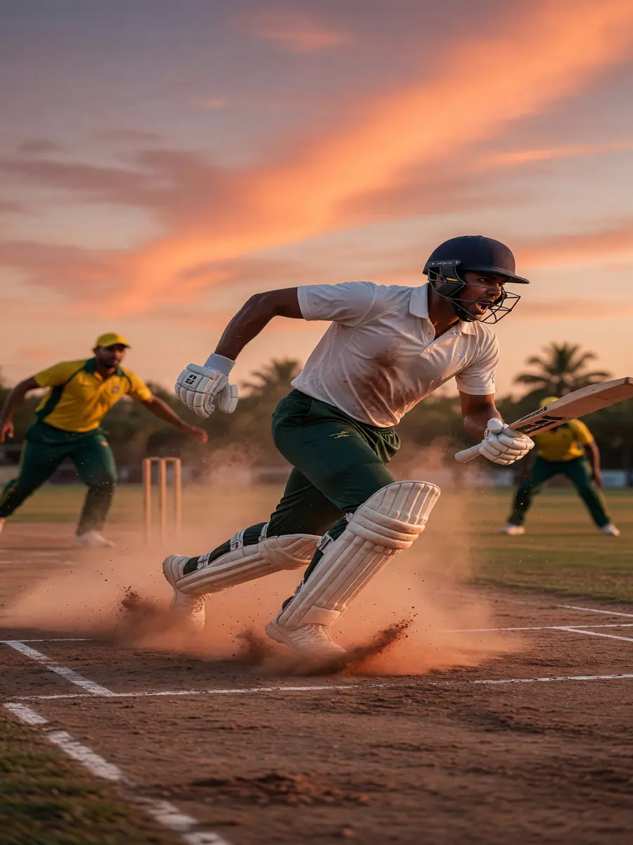 Cricket wicketkeeper in squat