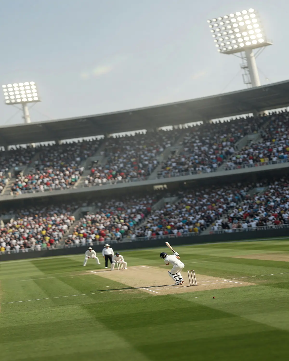 Cricket stadium under daylight